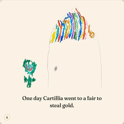 A fair scene drawn by a kid author